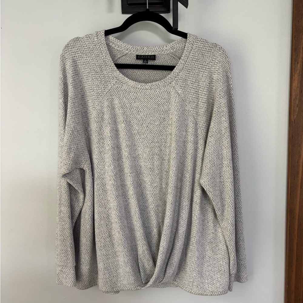 Cameo Appearance Gray Knit Sweater